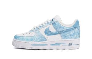 Кроссовки для скейтбординга low top unisex с технологией Air Force 1, ударопрочные, износостойкие Nike, синий