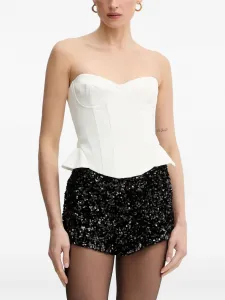 Бюстье-топ без бретелек Cristo Bardot, белый