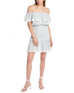 Мини-платье Stellah со сборками, синий