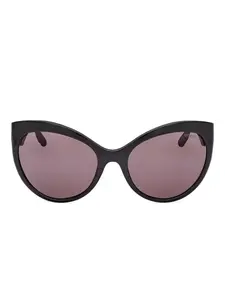 Солнцезащитные очки в оправе 'кошачий глаз' с тисненым логотипом GUESS EYEWEAR, черный