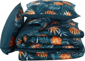 Пододеяльник Райская птица, 200 х 220 см, хлопок, синий De Witte Lietaer