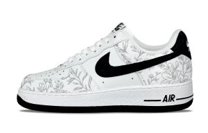 Nike Air Force 1 Cushioning низкие скейтбордские кроссовки мужские Black White Gray