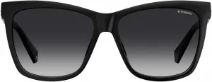 Женские солнцезащитные очки Polaroid PLD 4078/S/X квадратной формы, черные/поляризованные серые, 56 мм, 15 мм, Black/Polarized Gray