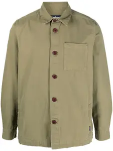 Рубашка с накладным карманом Barbour, зеленый