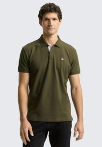 Поло TOM TAILOR BASIC WITH CONTRAST, Deep Forest Green/Olive