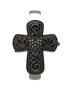 Женские часы с серебряным браслетом в форме креста Olivia Pratt, silver