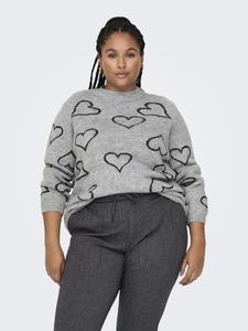 Свитер ONLY Carmakoma HAPPIE, серый