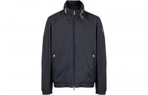 Moncler Бейд скрытая молния худи куртка, Marine Blue