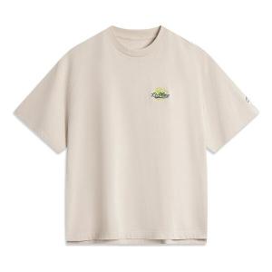 Футболка с графическим принтом, футболка большого размера Li-Ning, серый