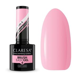 Гель для ногтей Claresa во флаконе с кисточкой Easy Gel 5 г 6 Medium Pink