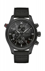 Часы pilot’s watch double chronograph top gun ceratanium Iwc Schaffhausen