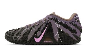 Nike Кроссовки баскетбольные низкие Ja Morant 3 Lightning Neon Abrasion Resistant мужские черные фиолетовые