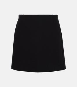 Мини-юбка из крепа Toteme, черный