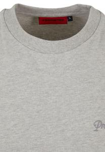 Принт на футболке PROHIBITED, серый