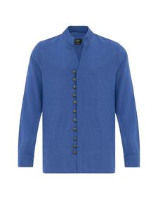 Рубашка на пуговицах стандартного кроя Antioch, индиго