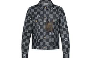 Мужская джинсовая куртка Louis Vuitton, черный