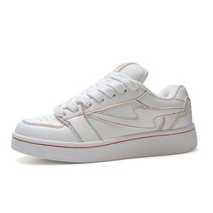 Кроссовки для скейтбординга унисекс белые радужные STUR YSN