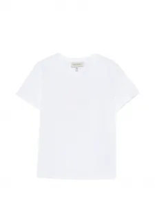 Футболка с короткими рукавами и тиснением Twinset Kids, белый