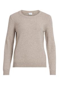 Свитер VILA Viril O Neck, натуральный меланж