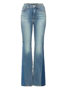 Джинсы Baverly с контрастной строчкой Veronica Beard, синий