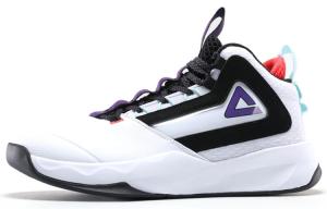 Баскетбольные кроссовки мужские высокие черные/белые Peak