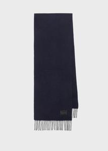 Укороченный шарф из кашемировой смеси с логотипом Paul Smith, цвет Navy