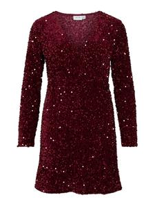 VILA Коктейльное платье 'VIBELIEVE' в винно-красном цвете