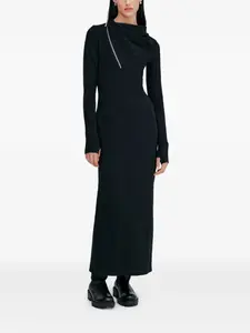 Платье макси Broome с воротником-хомут Marcella, черный