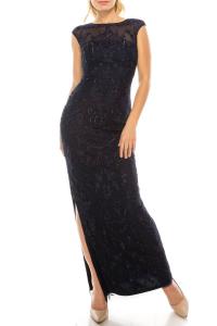 Расшитое вечернее платье с декором In Twi Aidan Mattox