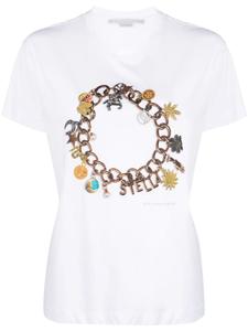 Stella McCartney футболка с графичным принтом, белый