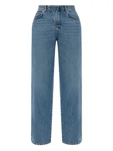 Джинсы с нашивкой-логотипом BALMAIN, синий