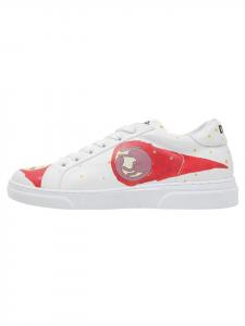 Кроссовки на шнуровке Dogo Ace Sneakers - Cat Planets, белый