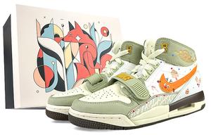 Баскетбольные кроссовки Legacy 312 Vintage Men High-top Yellow/green Jordan