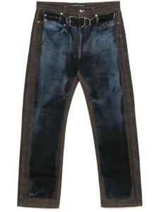 Джинсы с эффектом тромплей Y/Project, синий