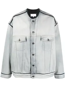 Джинсовая куртка с декоративной строчкой MAISON MARGIELA, синий