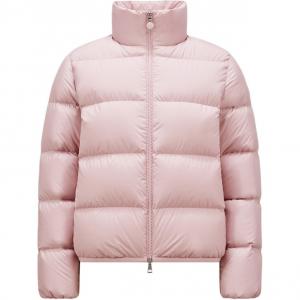 Пуховик женский светло-розовый Moncler, светло-розовый