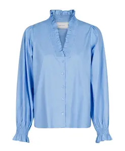 Рубашка Бриэль однотонная Neo Noir, синий