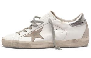 Женские кроссовки Golden Goose Super-Star, бежевый/белый