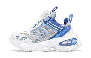 Детские кроссовки с низким верхом, устойчивые к скольжению и износу WARRIOR, бежевый/серый/синий