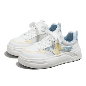 WARRIOR Низкие женские кроссовки для скейтбординга, белые, желтые