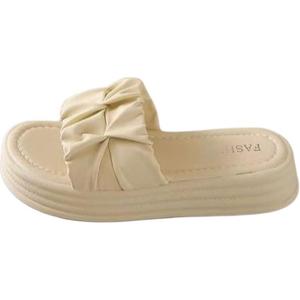 Детские шлепанцы для подростков с нескользящей амортизацией, износостойкими и отскокными подошвами Marcolor, желтый