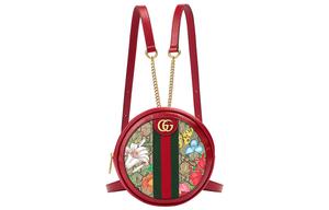 GUCCI Мини рюкзак Ophidia GG Flora красный