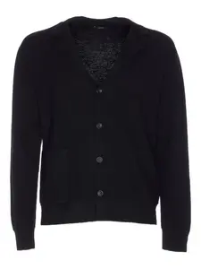Кардиган с V-образным вырезом Hosio, черный
