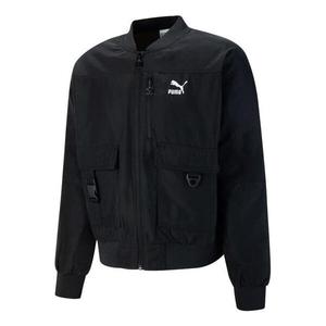 Куртка t7 shiny bomber jacket 'black' Puma, черный