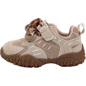 Нескользящие и дышащие низкие туфли для малышей QINUOSHU, хаки