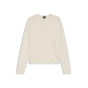 Вязаный свитер из 100% кашемира Boss, белый