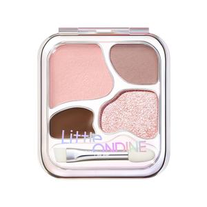 Палитра для контуринга K Pop Idol 4 Colors Lying Silkworm Eyeliner Disc, перламутровая, универсальная LittleOndine