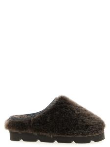 Сабо из овчины с декором Monile Brunello Cucinelli, коричневый