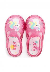 Трекинговые сандалии TOBBY GLOSS UNICORNIO IGOR, неоновый розовый