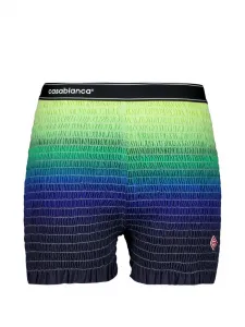 Шорты с градиентным дизайном и текстурой с присборкой CASABLANCA, синий